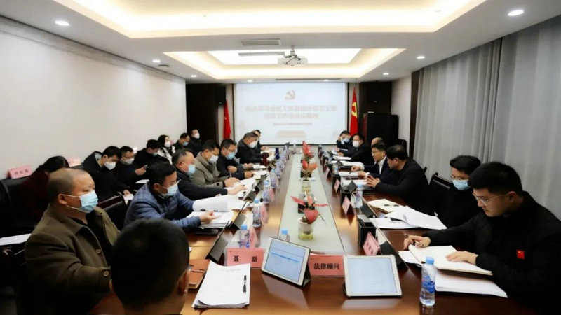 集团召开党委(扩大)会传达学习全区工作总结会